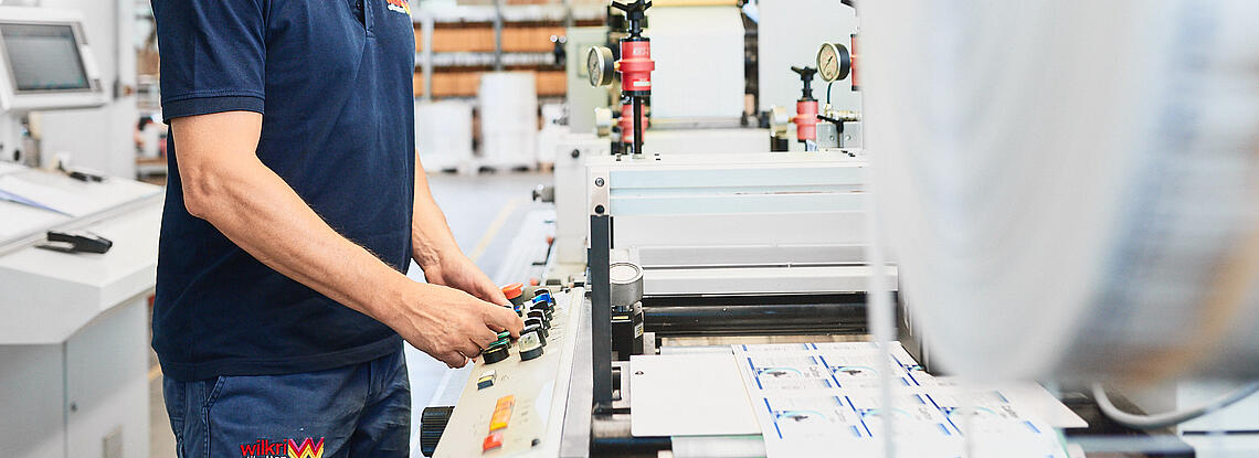 Rollenetiketten Produktion Aufkleber Rolle
