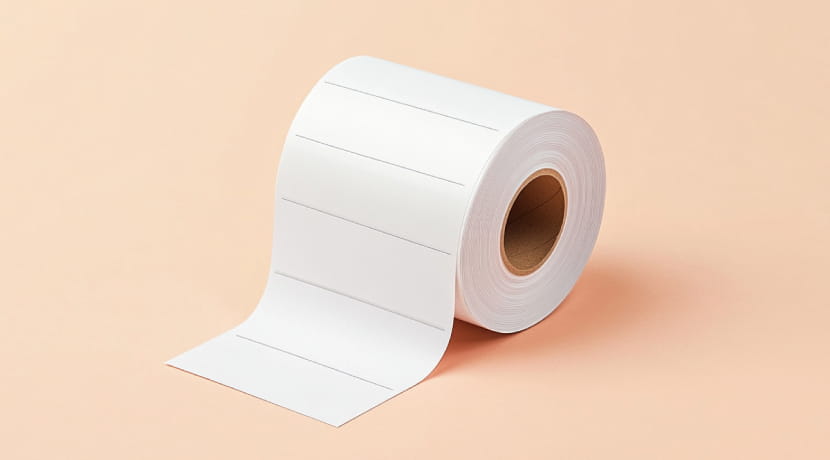 Kartonetiketten Rolle
